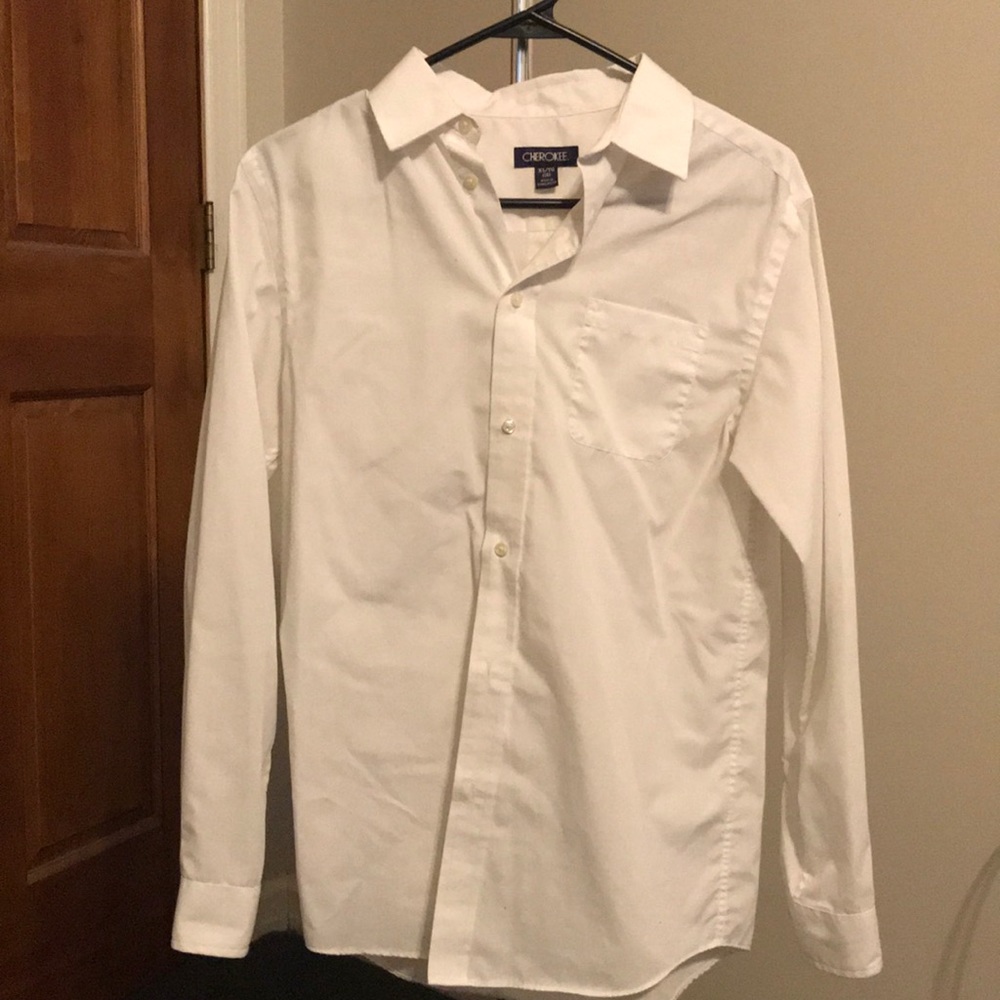 White button down